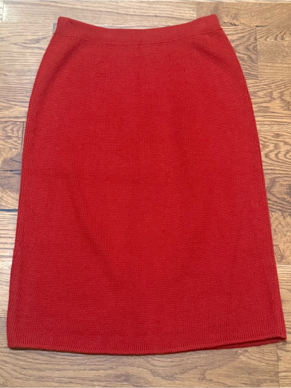 Peruvian Connection. Alpaca/Wool Knit Skirt. Brick Red. Size Medium.
